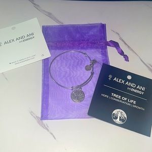 Alex and Ani silver bangle bracelet